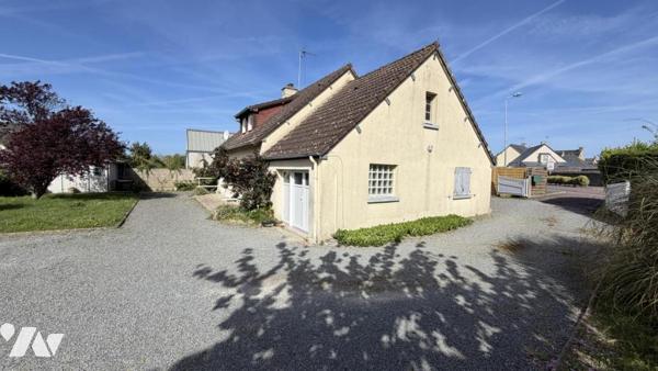 GOUVILLE SUR MER, Bourg, Pavillon avec vie de plain-pied, 3 chambres, 817m² de terrain.