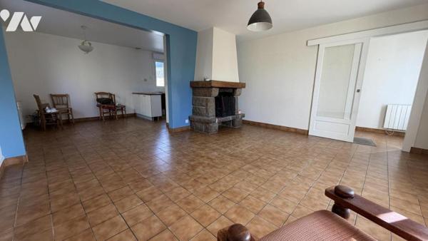 GOUVILLE SUR MER, Bourg, Pavillon avec vie de plain-pied, 3 chambres, 817m² de terrain.