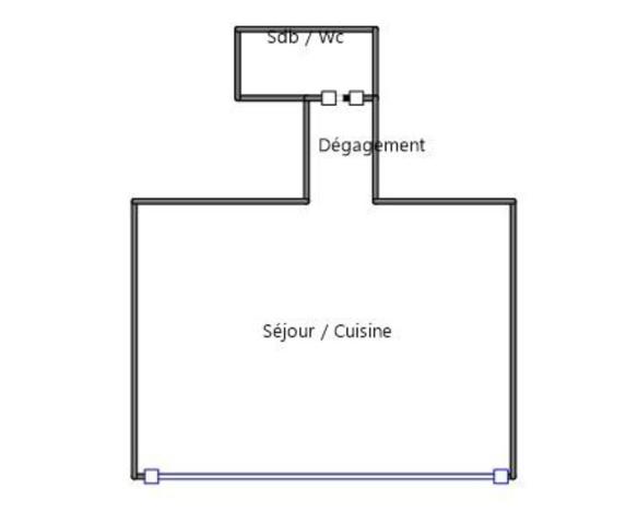 Appartement 1 pièce - 21 m²