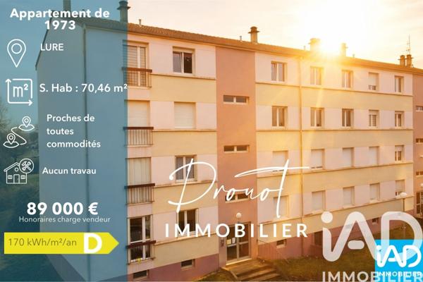 Appartement à vendre 4 pièces 70 m² Lure