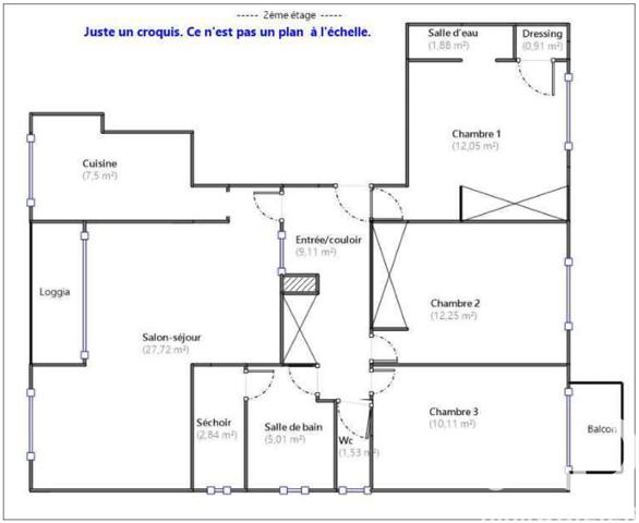 Appartement à vendre 5 pièces 91 m² Saint-Prix