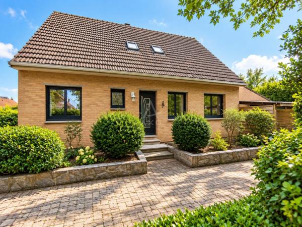 STEENVOORDE  Pavillon semi-plain-pied 3 chambres, jardin & grand garage