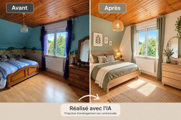STEENVOORDE  Pavillon semi-plain-pied 3 chambres, jardin & grand garage