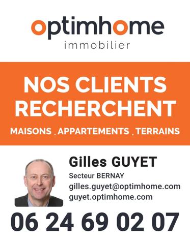 BERNAY,MAISON INDIVIDUELLE T9 ( 177M²) 6 chambres. Terrain de 1000M² env. 329000€