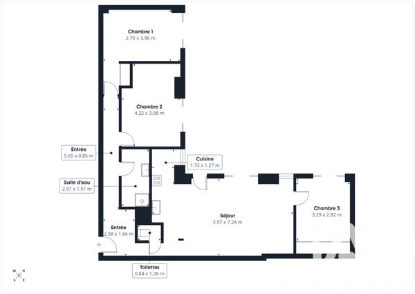 Appartement à vendre 4 pièces 79 m² Saint-Herblain