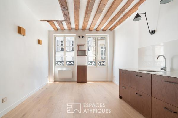 Appartement rénové avec terrasse près de l’Hôtel de ville