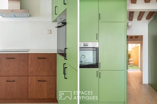 Appartement rénové avec terrasse près de l’Hôtel de ville