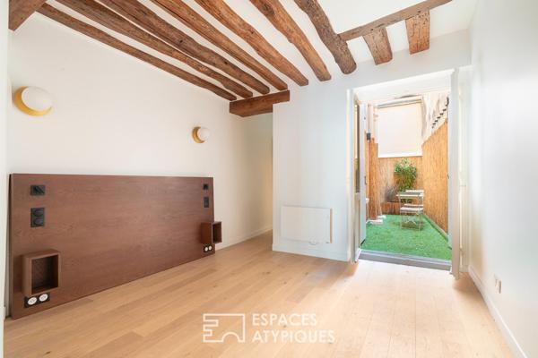 Appartement rénové avec terrasse près de l’Hôtel de ville