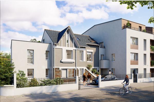 Appartement de type 3 avec terrasse sur Carquefou à 5 min à pied du centre ville