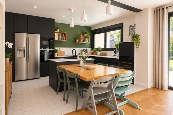 PESSAC ALOUETTE – Maison de plain-pied 200 m², jardin 900 m² piscine, en lisière de forêt