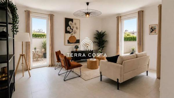 Appartement T2 de 44 m² avec terrasse, cellier et parking