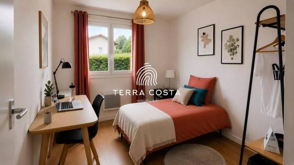 Appartement T2 de 44 m² avec terrasse, cellier et parking