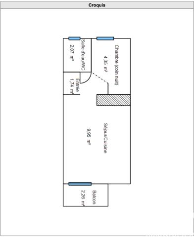 Studio à vendre 18,2 m² Roquebrune-Cap-Martin