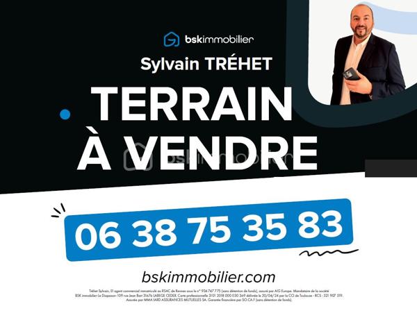 Terrain de 602 m²