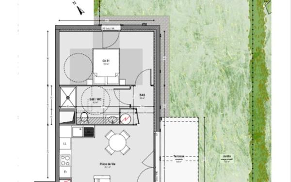 Appartement à vendre    2 pièces • 46 m2 Saint-Paul-lès-Dax