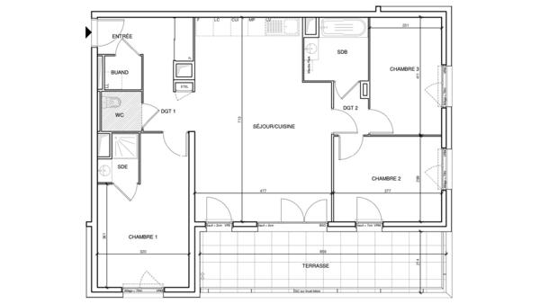 Appartement (neuf) à vendre 4 pièces 89 m² Annecy