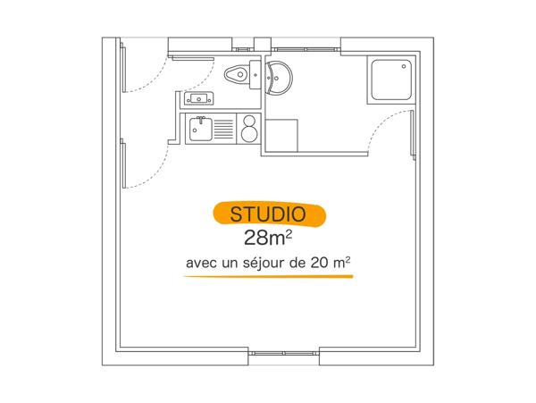 Guémené-Penfao (44290) Studio de 25 m²