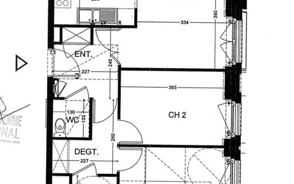 Appartement à vendre    3 pièces • 54,38 m2 Fontainebleau