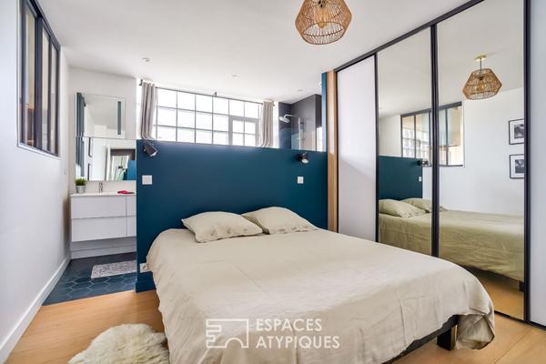 Appartement contemporain avec jardin partagé