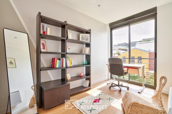 Appartement contemporain avec jardin partagé