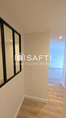 Appartement familiale en rez-de-chaussée de 60 m2 avec 2 chambres et un bureau et une place de parking extérieur