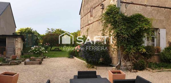 ISSOUDUN, MAISON DE VILLE T5 RENOVÉE AVEC GRANGE ET JARDIN