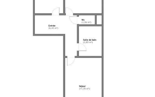 Appartement à vendre    41,21 m2 Montreuil