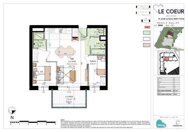 Appartement à vendre 2 pièces 50 m² Aime-la-Plagne