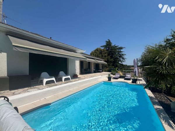 Spacieuse maison familiale avec piscine et vue dégagée - Figeac
