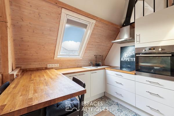 Maison à colombages conjuguant charme et élégance