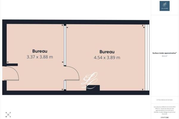 Vente - Bureaux 1 pièces 31 m 2 Paris (75015)