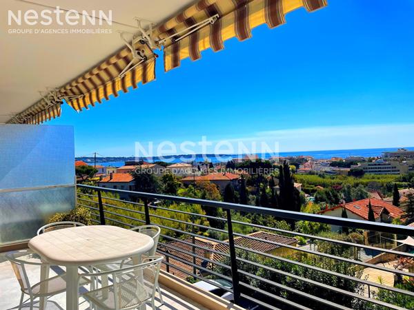 Golfe Juan - T3 dernier étage - Expo SUD - Vue mer - Garage + parking