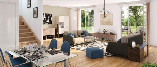 Maison T5 - 107.78 m² - 4 chambres avec garage