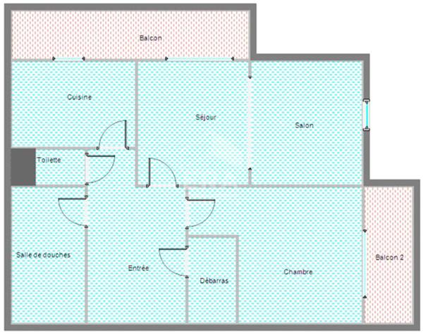 Appartement Reims 2 pièce(s) 64.13 m2