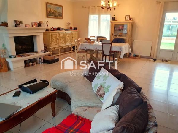 Maison 6 pièces plain-pied + piscine + grand terrain avec fruitiers