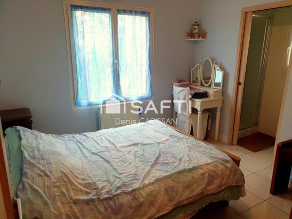 Maison 6 pièces plain-pied + piscine + grand terrain avec fruitiers