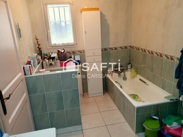 Maison 6 pièces plain-pied + piscine + grand terrain avec fruitiers