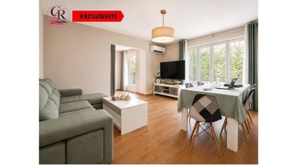 EXCLUSIVITE  : T4 RÉNOVÉ , 1ER ETAGE,3 CHAMBRES, 2 BALCONS EXTÉRIEURS & GRANDE CAVE-ATELIER