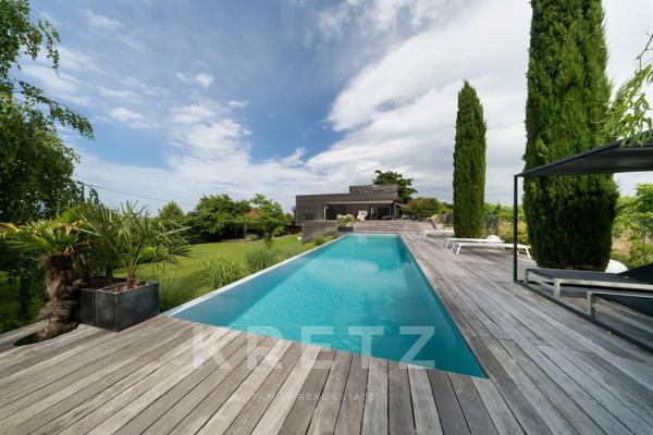 BEBLENHEIM (68980) - VILLA D'ARCHITECTE - PISCINE - SAUNA - AU COEUR DES VIGNES - VUE DÉGAGÉE - ENVI