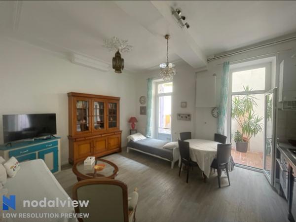 A VENDRE MARSEILLE 13003 ST LAZARE ST CHARLES APPARTEMENT T2 COURS TERRASSE CAVE 