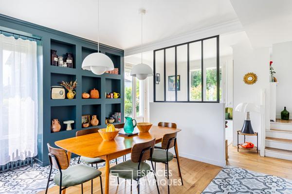 Meulière de charme, idéalement située, à deux pas de la mairie