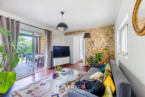 Meulière de charme, idéalement située, à deux pas de la mairie