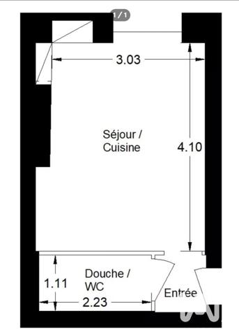 Appartement à vendre 1 pièce 17 m² Paris 12
