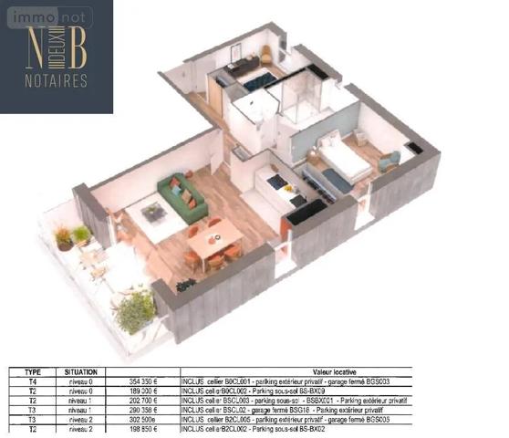 Achat - Appartement Baud 56150 2 pièces 47 m 2 14000 m 2