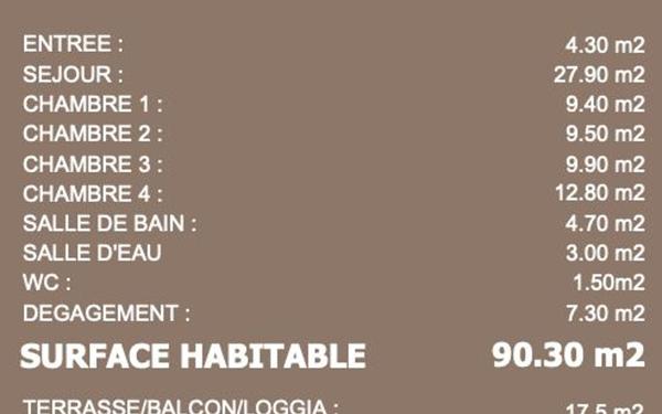 Appartement à vendre    5 pièces • 90,30 m2 Neuville-sur-Saône