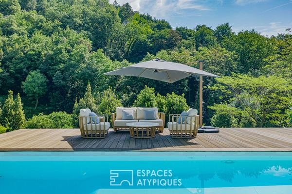 Propriété avec piscine en pleine nature