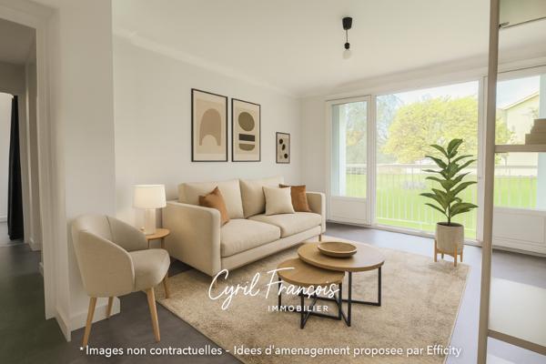 Appartement 3 pièces - 59 m² Exclusivité efficity