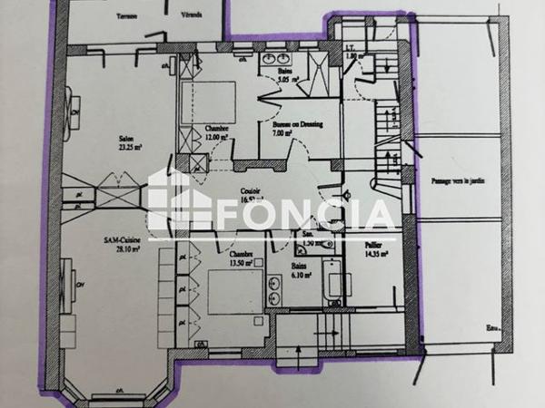 À vendre Appartement 4 pièces 113 m² - Charlieu 42190