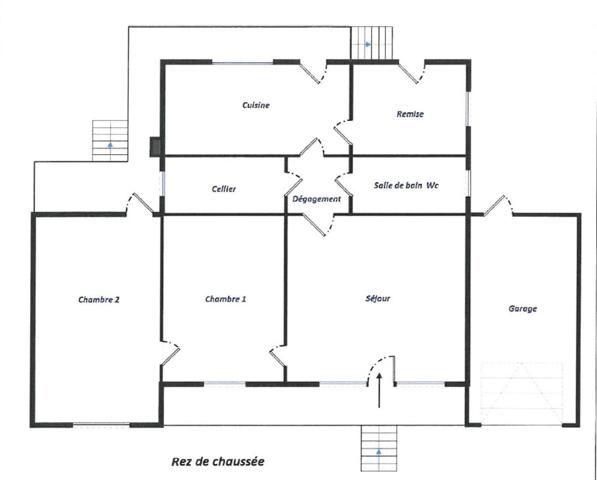 Maison à rénover 55m², 3 pièces, terrain de 448 m² ITTEVILLE    - Dans le quartier du Domaine de l'Epine