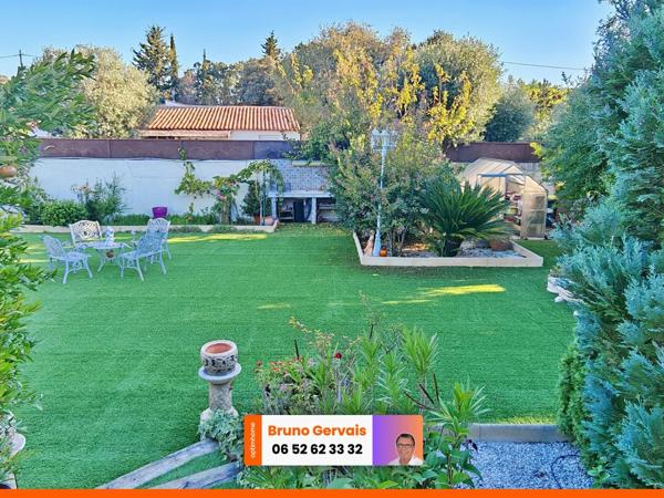 Maison à vendre à Balaruc-le-Vieux, années 80, avec jardin, piscine et vue dégagée